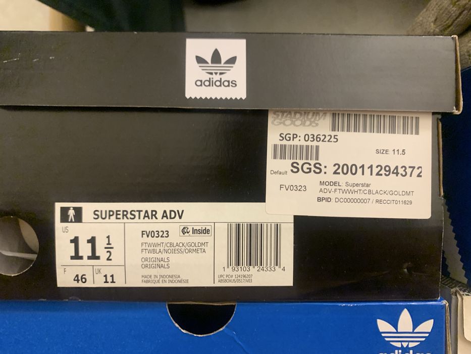 Кеды adidas superstar adv