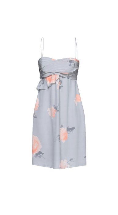 Копринена рокля Emporio Armani