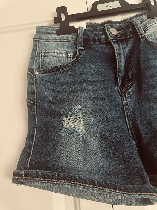 Pantaloni scurti / blugi ,Tommy Hilfiger , cu push up , cu talie inalta , NOI , masura S