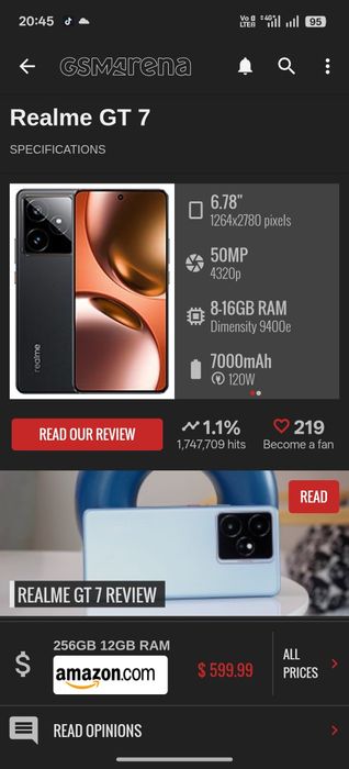 Продам или обмен Realme Gt 7