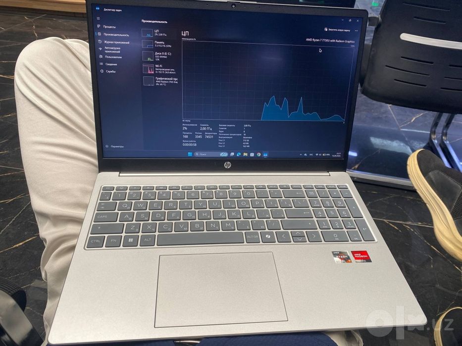 HP noutbuk Ryzen 7 7730U