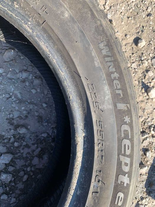 2 бр Зимни Гуми Hankok 225/55 R17 DOT 2119 ном 61