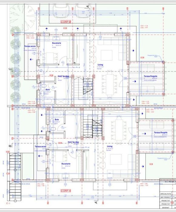 Casa tip duplex, 135mp utili, 4 camere, Semifinisata, Garaj, Zona Taut