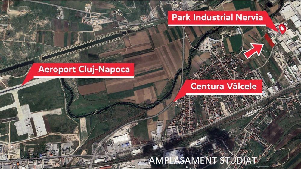 Vând Teren 8600 mp Intravilan – Parcul Industrial Nervia, Cluj-Napoca