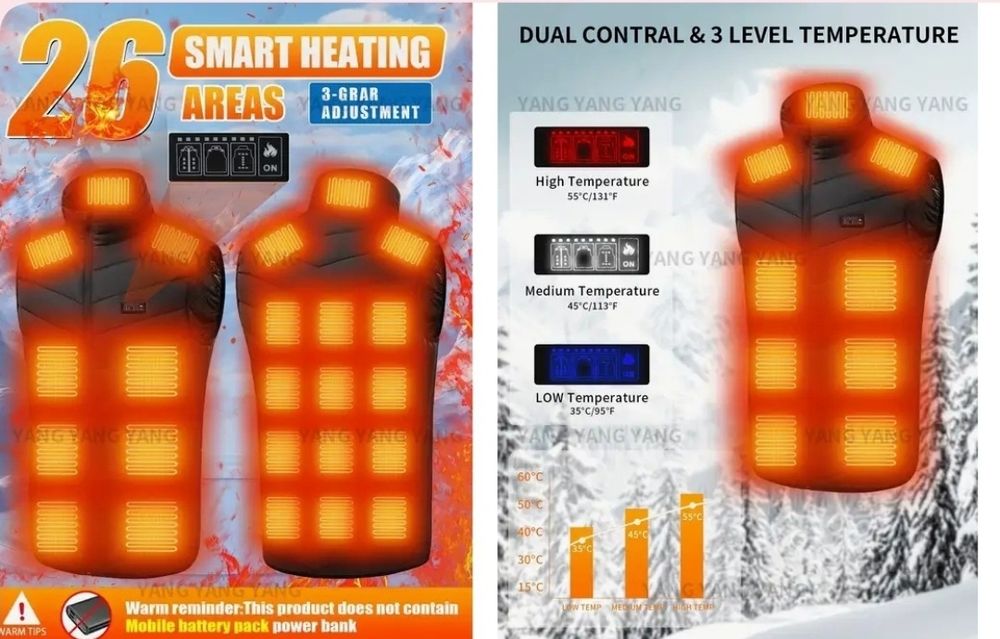 Vesta cu încălzire - 26 zone - mărime L