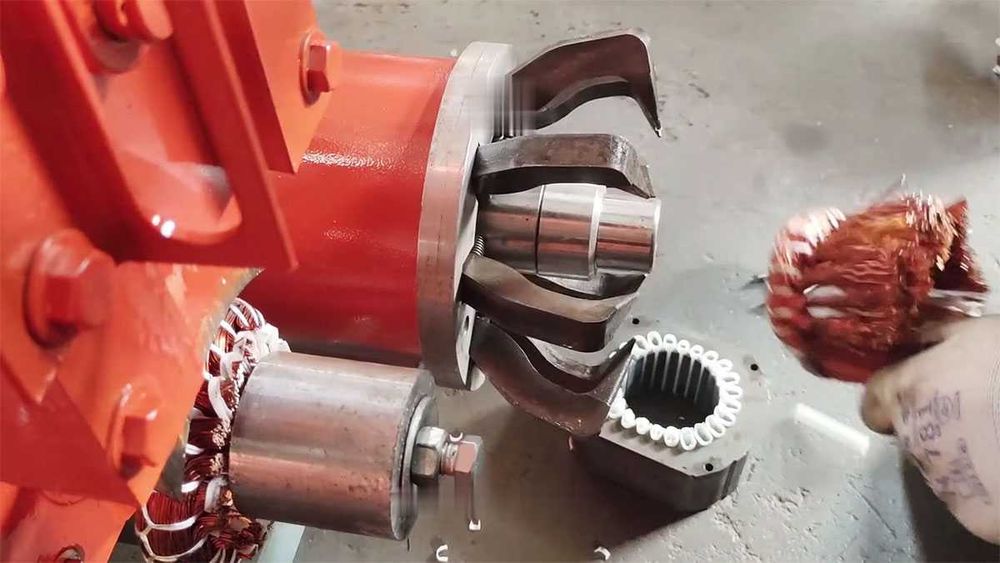 Машина REM-M за извличане на чиста мед от скрап електрически двигатели