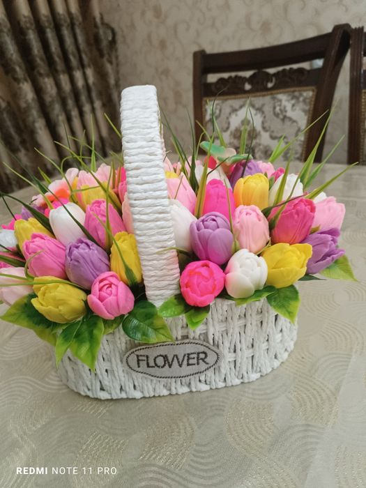 Цветы из мыло Дешево