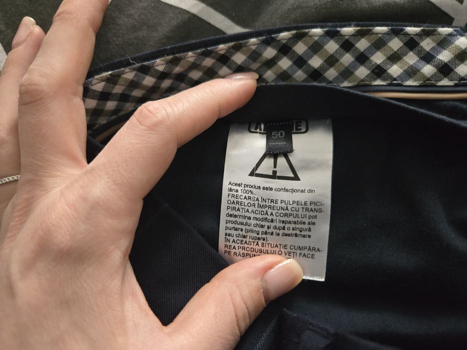 Costum sacou si pantalon din lana masura 50