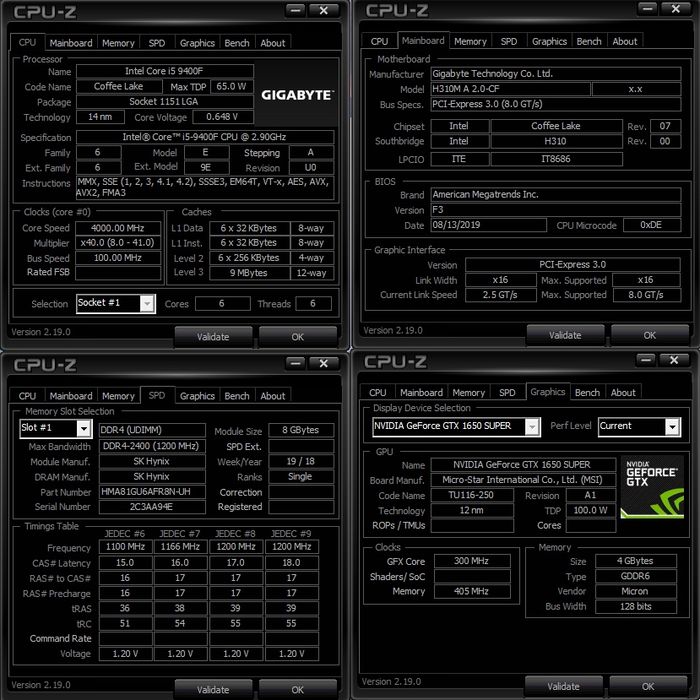 PC Gaming GTX 1650 Super 4GB | i5-9400F | 16GB RAM DDR4 | 500GB SSD | 1TB HDD