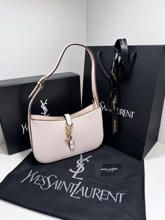 Geantă/Poșetă YSL Yves Saint Laurent Le 5 a 7 Crem 25x15x7cm