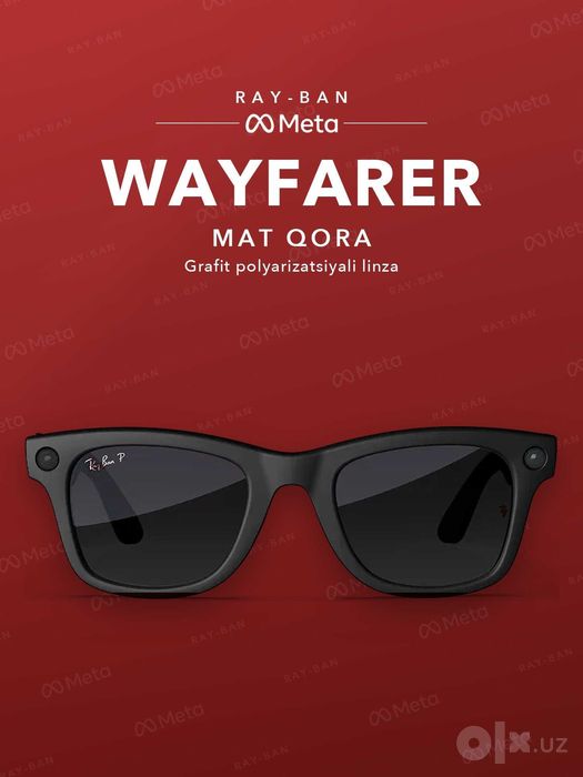 Ray-Ban Meta Wayfarer Gen 2 Matte Black, поляризация — оригинал