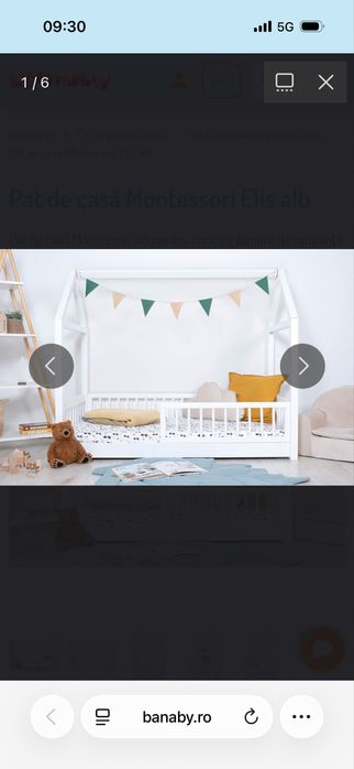 Pat Montessori + saltea cocos (70x140)