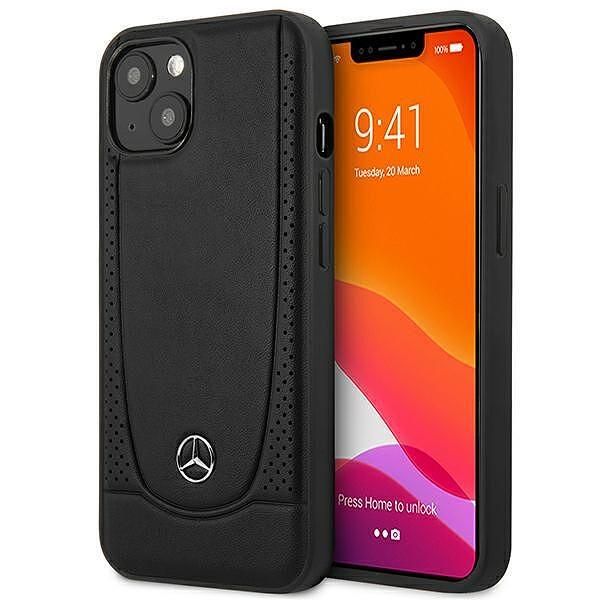 Mercedes hardcase leather urban - лицензиран кожен кейс за iphone 15,