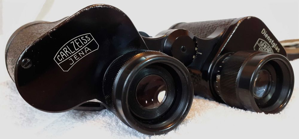 Binoclu Carl Zeiss Jena Q1 10x50 NVA Dienstglas-militar