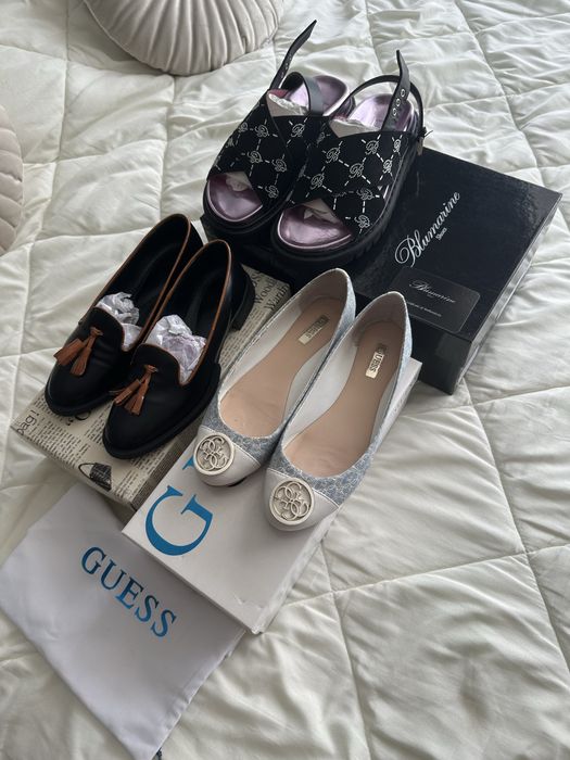 По договаряне Blumarine, Guess, Scarperia дамски сандали, балеринки/пантофи и лоуфъри