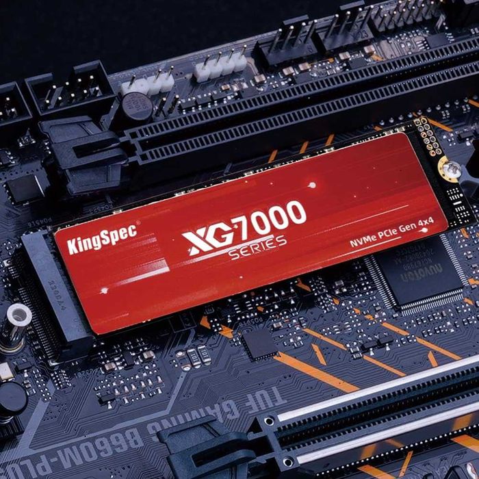 KingSpec 4TB Gen PCIe 4x4 M.2 2280 NVMe SSD,R/W Viteza 7400/6600 MB/s