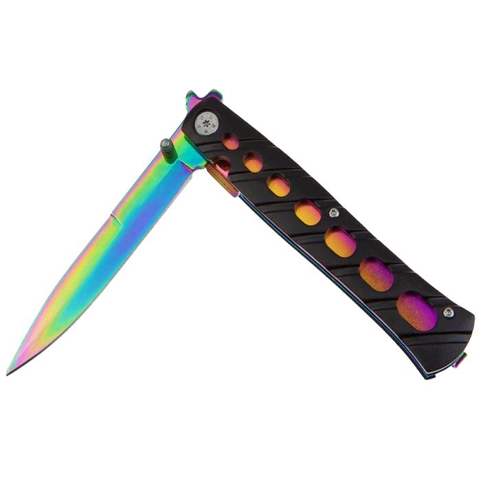 Briceag vanatoare IdeallStore®, Rainbow Destiny, 22.5 cm, multicolor