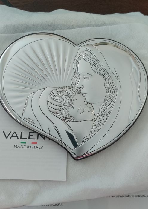Icoana Maica Domnului Valenti, Argint, noua in cutie