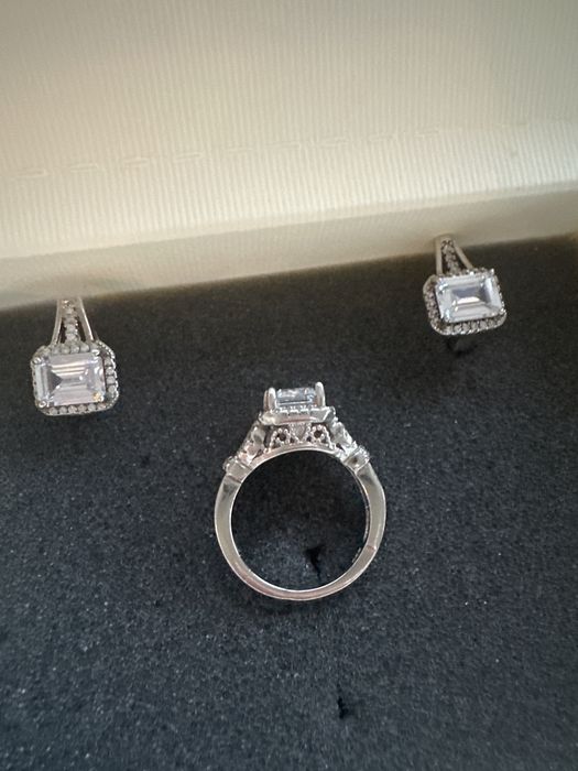 Сребро 925 - комплект обеци и пръстен