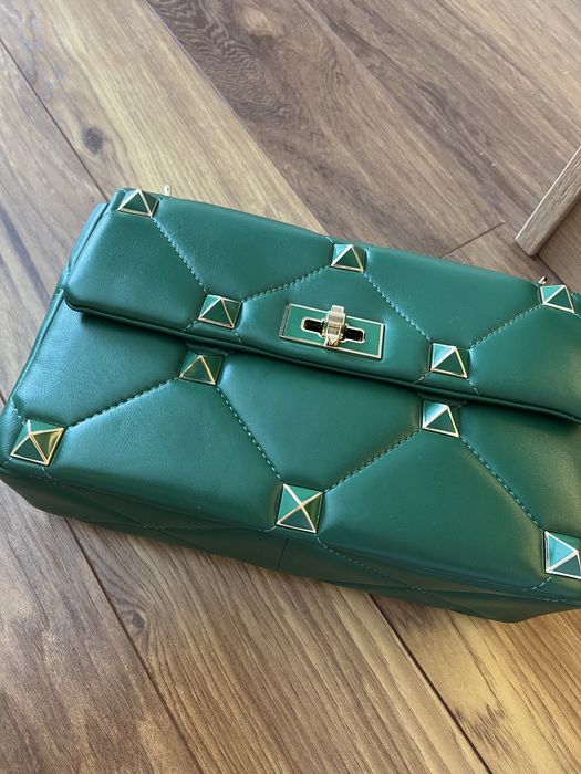 Кожена чанта Valentino