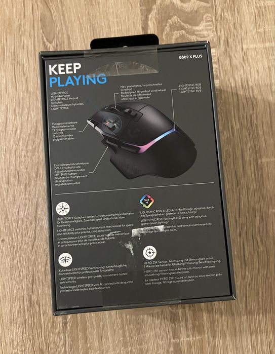 Mouse gaming Logitech G502 X Plus SIGILAT ! asus rog sony inzone razer