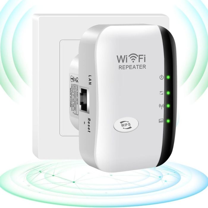 Wi-Fi Repeater 300Mbps – Усилвател и разширител на Wi-Fi сигнала с LAN порт