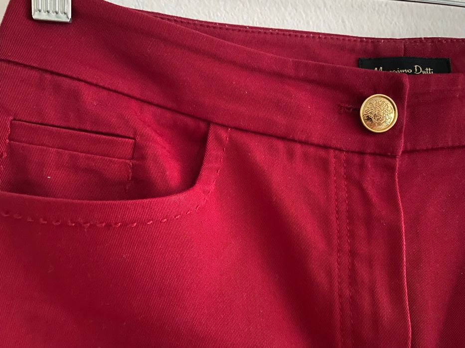 Наситено червени дънки Massimo Dutti, 36