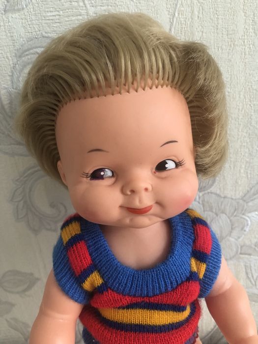 Кукла ГДР, резиновая 25 см