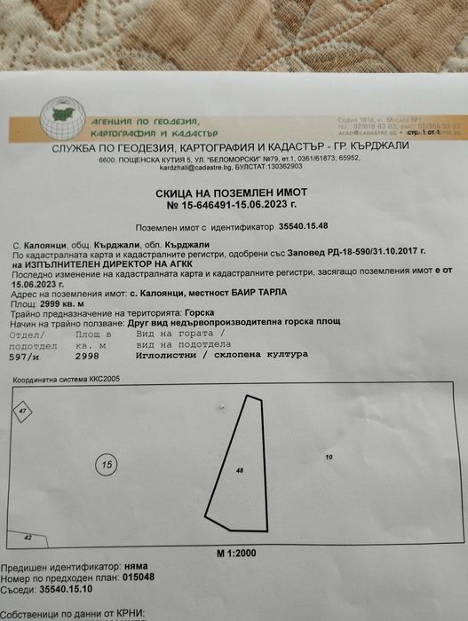 Продава се Парцел в Кърджали, Промишлена зона - Б - 3000 кв.м за 14 €/кв.м - Снимка #3
