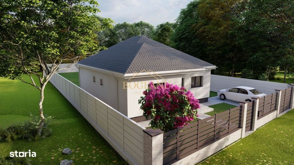 BG124-Teren cu Aut.Constr Proiect Casa parter 614 mp