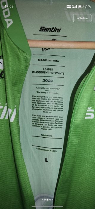 Tricou Santini Aero Race best sprinter tour de france nou