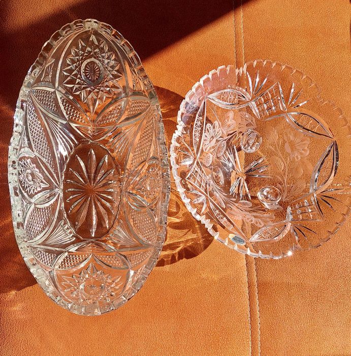 Peste sticla Murano fructiere de Cristal