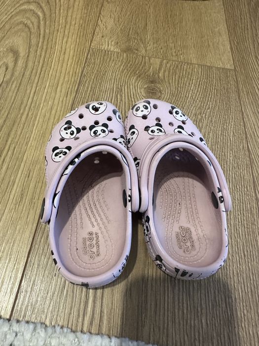 Crocs mov cu ursi panda - copii C8 - 24-25
