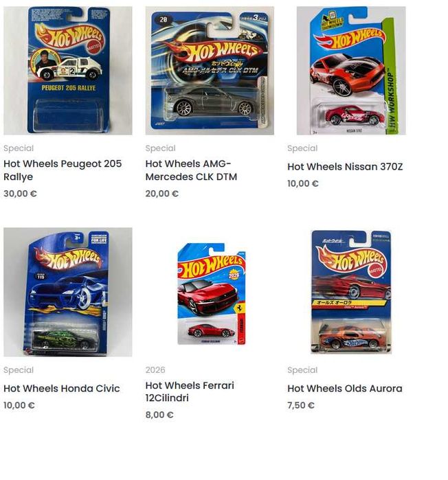Метални колички Hot Wheels Mainline