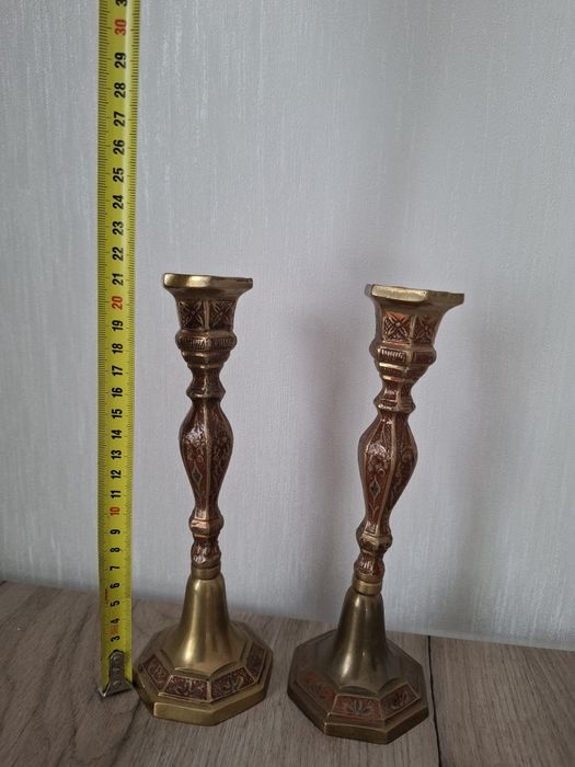 продам медный парный подсвечник