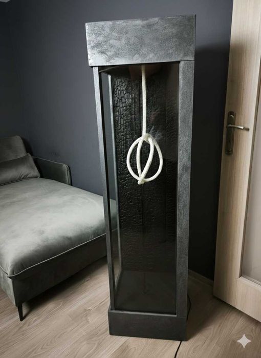 Голяма Стояща Подова Черна Лампа