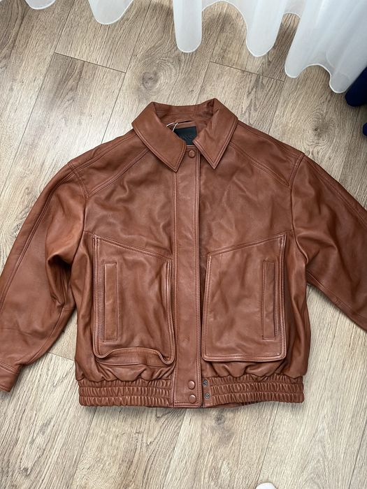 Geaca Mango din piele, marime M, noua