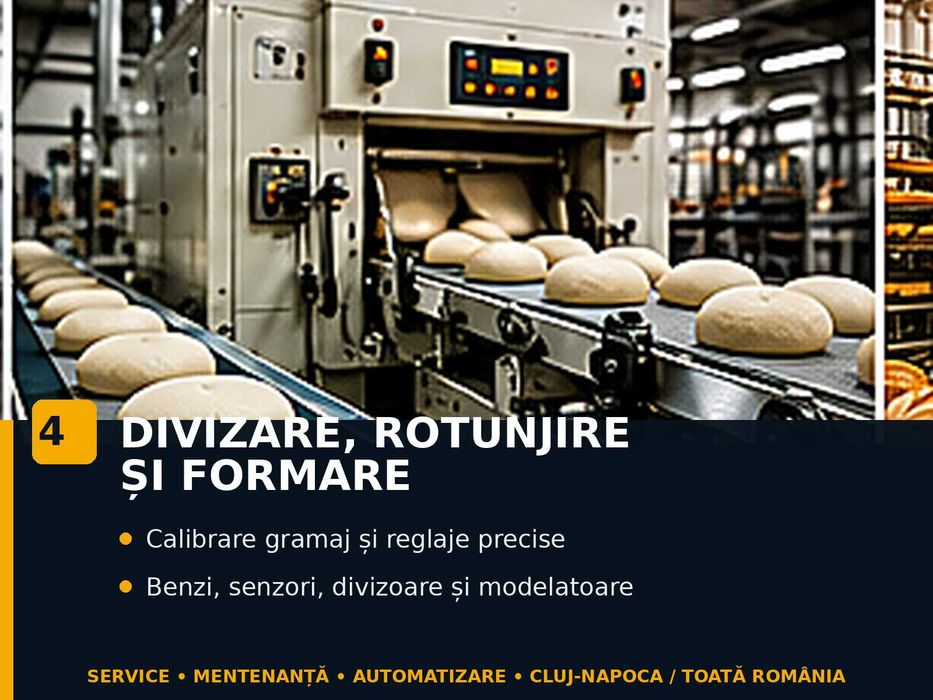 Expert Fabrici de Pâine: Cuptoare, Malaxoare, Linii, Automatizări, Electronică și Revizii Complete Utilaje Second-Hand