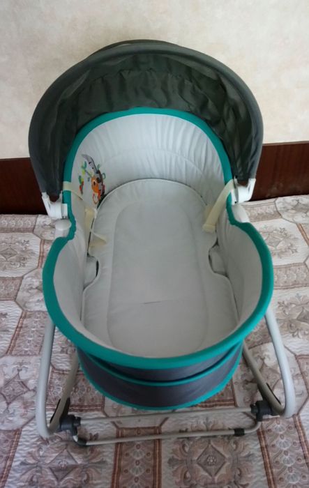 Бебешки шезлонг люлка 5в1 MASTELA AVA ТЮРКОАЗ