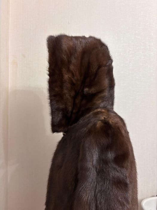 Норковая шуба коричневая