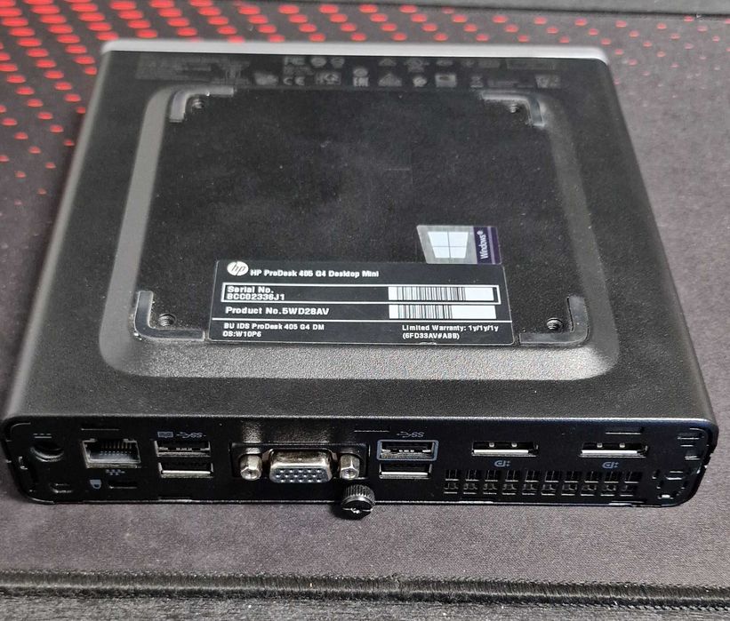 Mini PC HP Ryzen 5 cu 16 GB DDR4 si 250 GB M.2 NVME