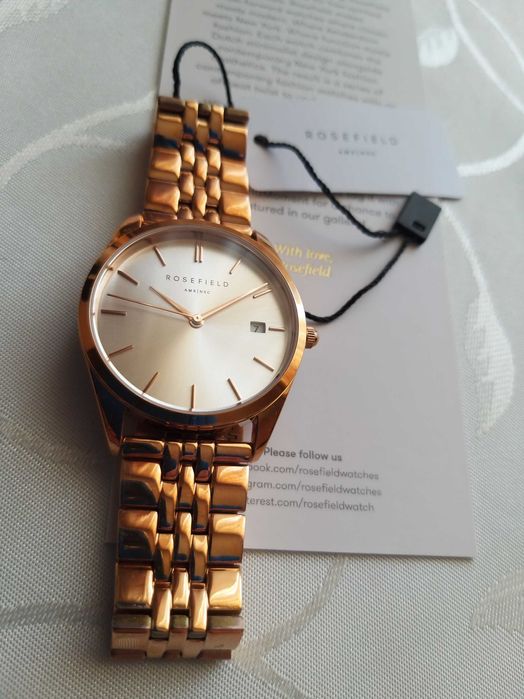 Ceas Original ROSEFIELD Gold The Ace