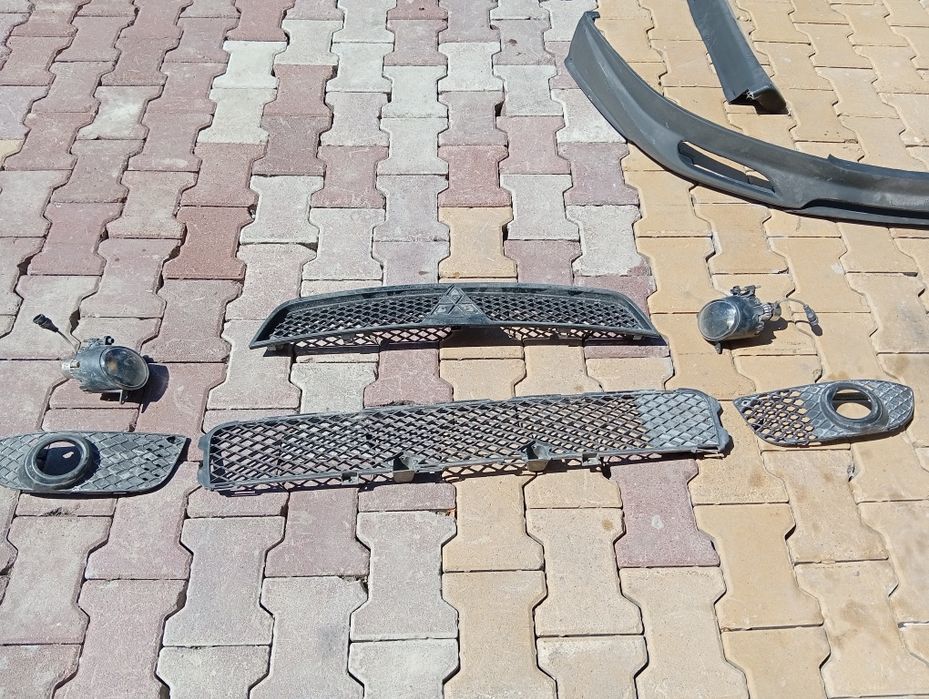MMC lancer x бампер ,решотка в бампер,птф