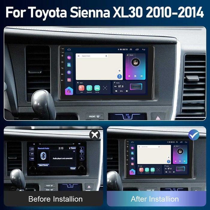Toyota Sienna XL30 (2010-2014)  Мултимедия Навигация Android