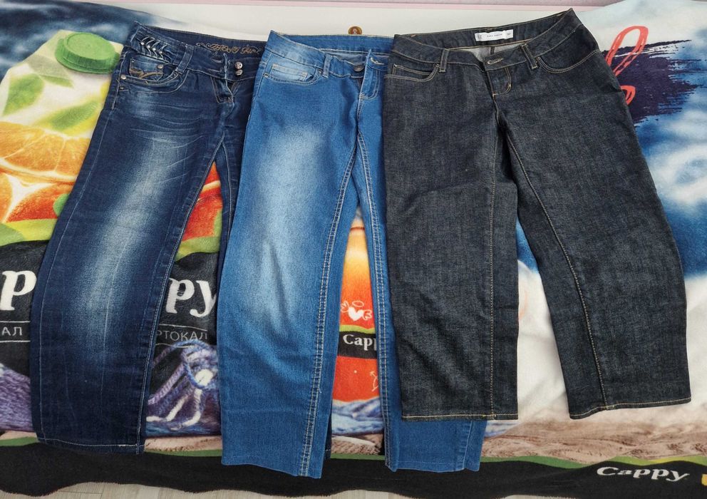 Лот от 3 чифта детски дънки-марка Zara Woman,Y.F.K.,Zhong Fn-152-158 размер