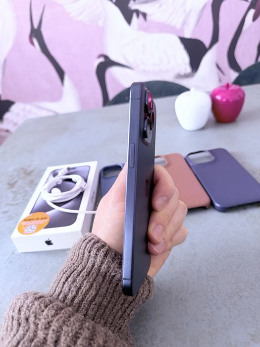 iPhone 15 Pro Max 256GB — Stare EXCELENTĂ, Blue Titanium + Accesorii