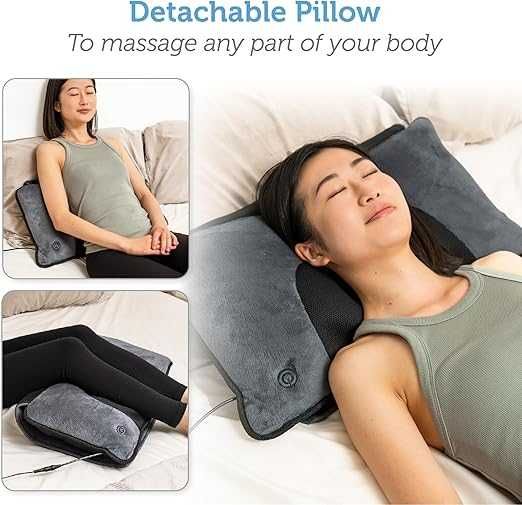 Отопляема масажна постелка Comfier CF-3603U с шиацу възглавница