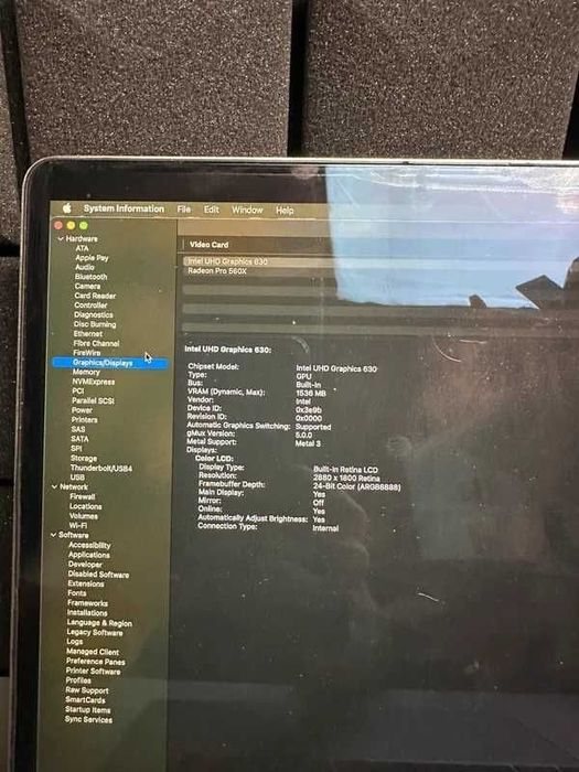 Apple MacBook Pro 2018 32gb 512gb