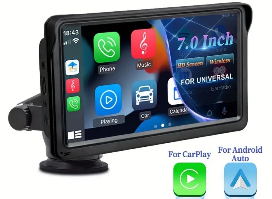 Универсален CarPlay/ Android Auto 7 инча