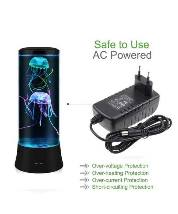 Lampă POYO Jellyfish, lampă lava LED de 38 cm